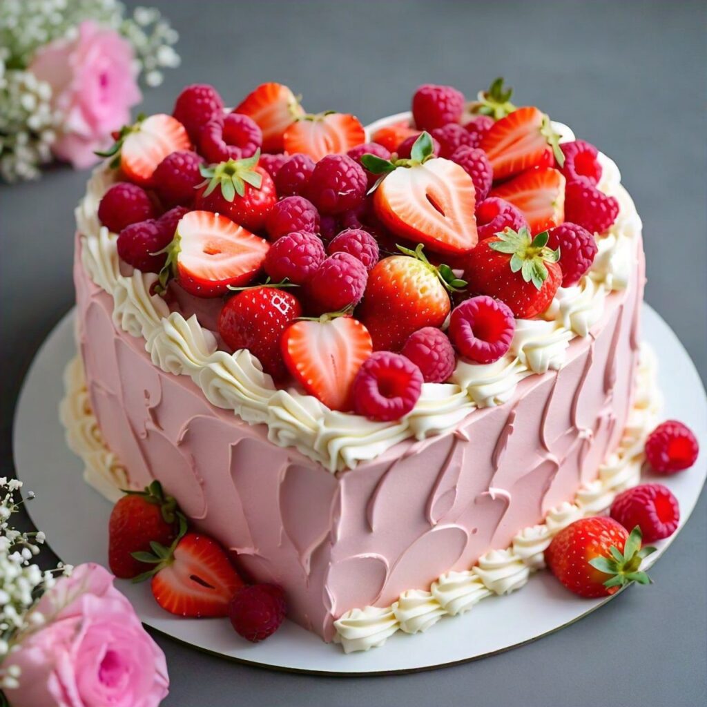 drip-effect red velvet cake